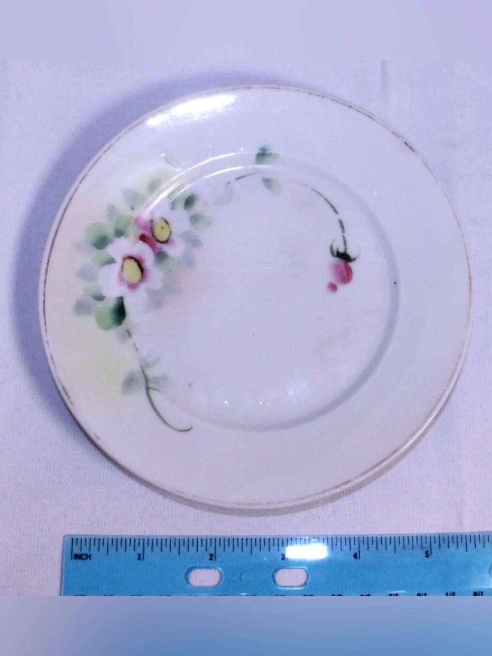 Antique Nippon Porcelain Hand-painted Floral Plate